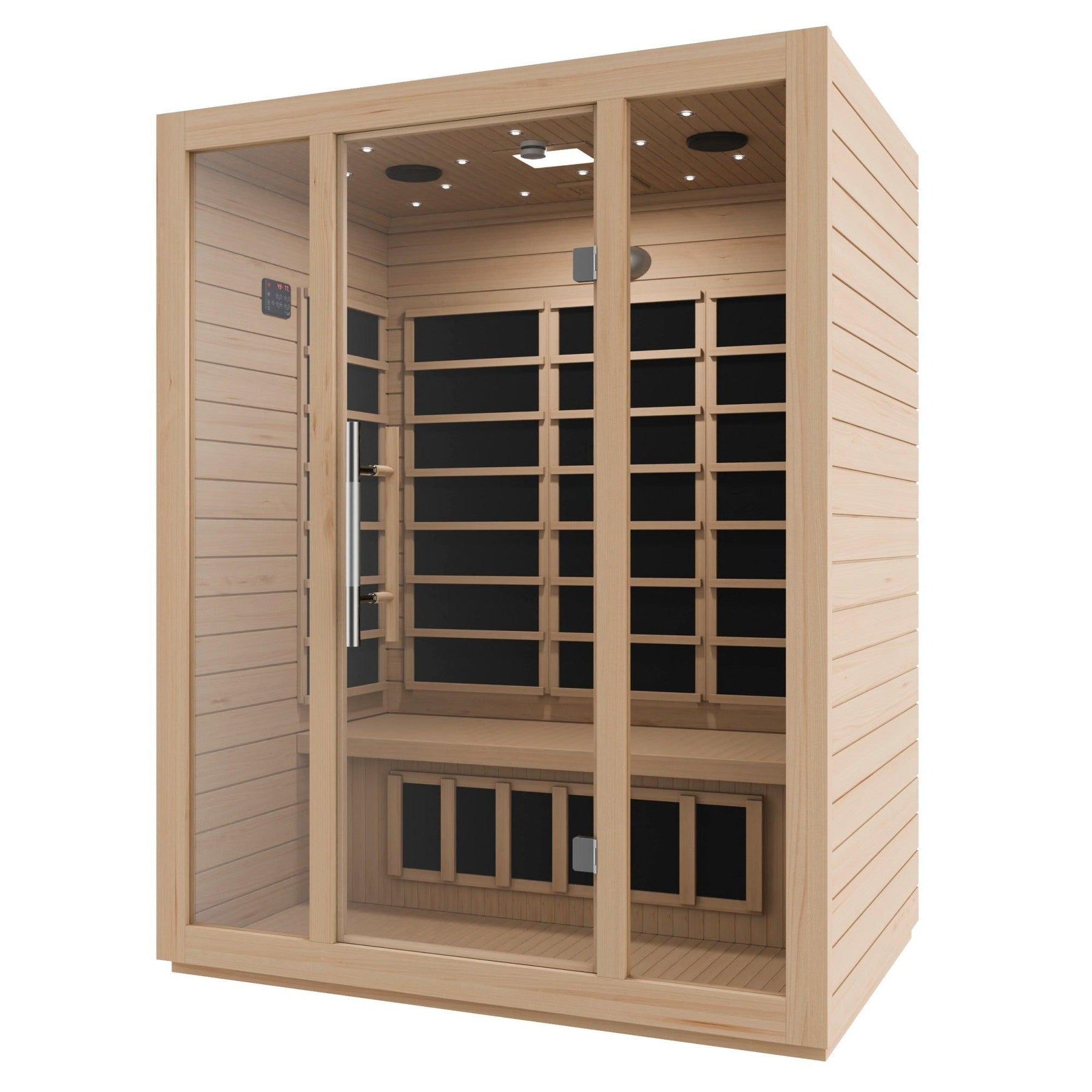 Dynamic Saunas Barcelona 3-Person Far Infrared Sauna Natural Wood - Image 3