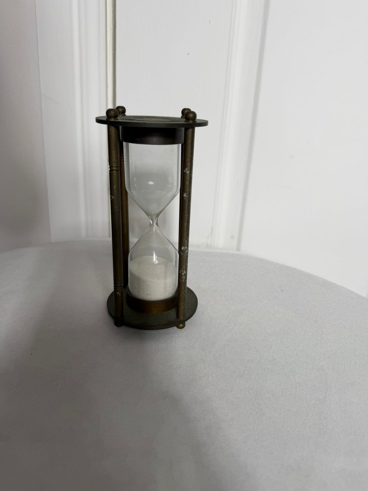 Epstein London Decorative Sand Timer Hourglass Bronze Tone Metal - Image 3