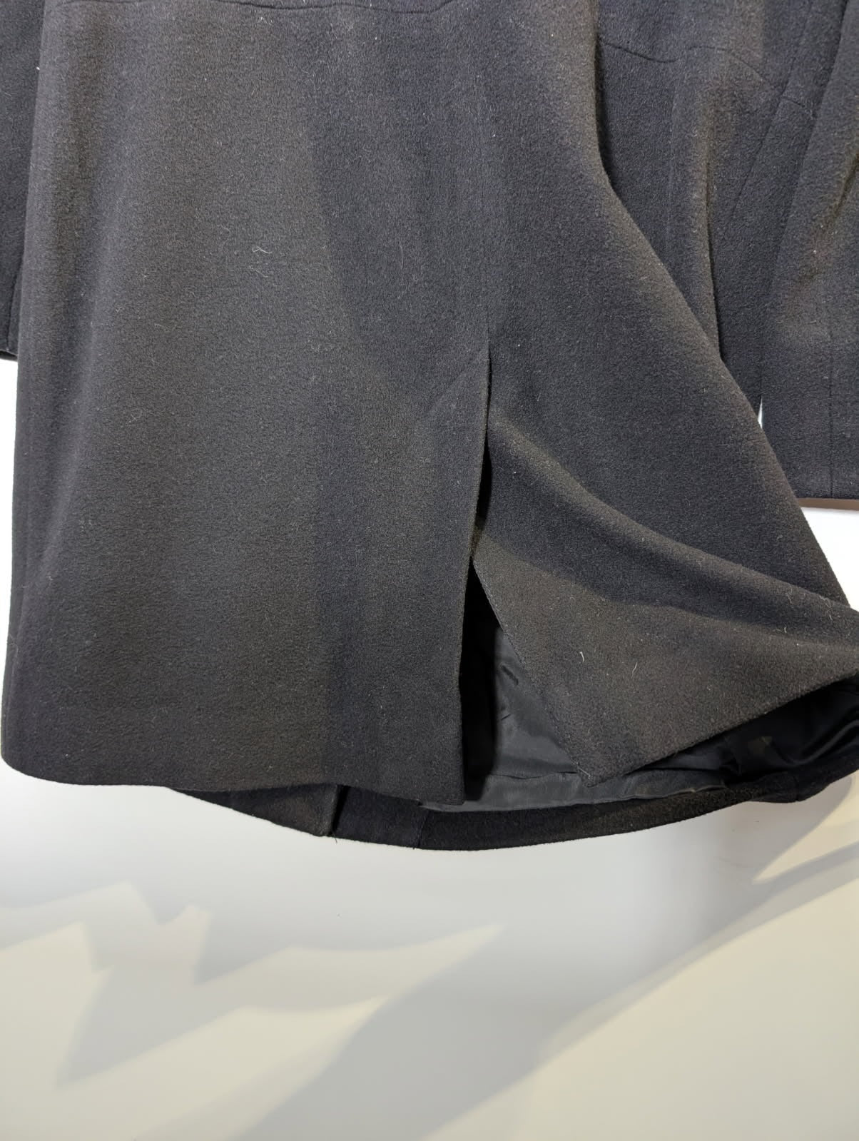 Saba Melbourne Wool Cashmere Blend Stand Collar Coat - Black Size 10 - Image 3