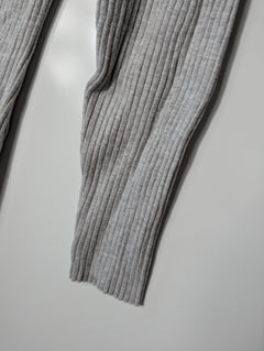 Seed Heritage Ribbed Knit Long Sleeve Midi Dress Grey XL - Image 3