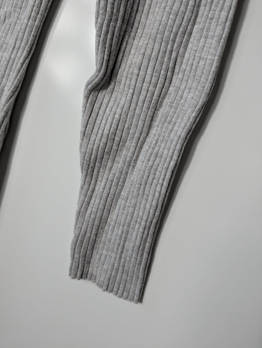 Seed Heritage Ribbed Knit Long Sleeve Midi Dress Grey XL - Image 3
