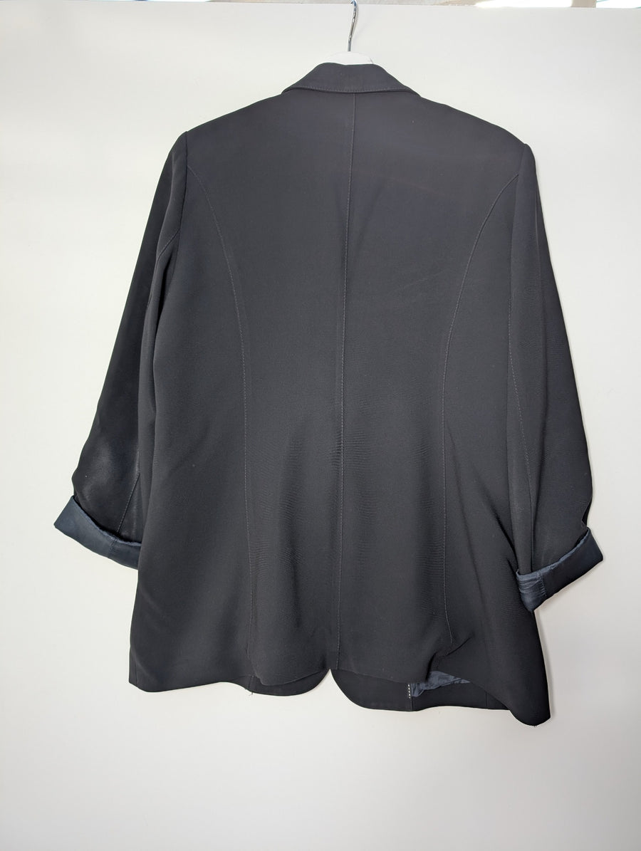 Perri Cutten Blazer Jacket Black Women's AU 16 - Image 3