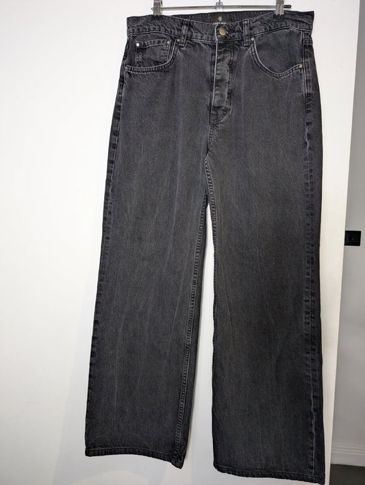 Anine Bing Black Denim Jeans - Size 29 - Image 1