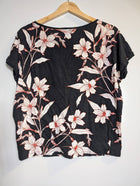 Lauren Ralph Lauren Floral Print Knit Top Women's Size M - Image 3