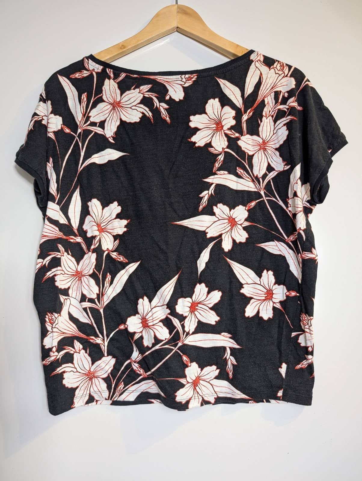 Lauren Ralph Lauren Floral Print Knit Top Women's Size M - Image 3