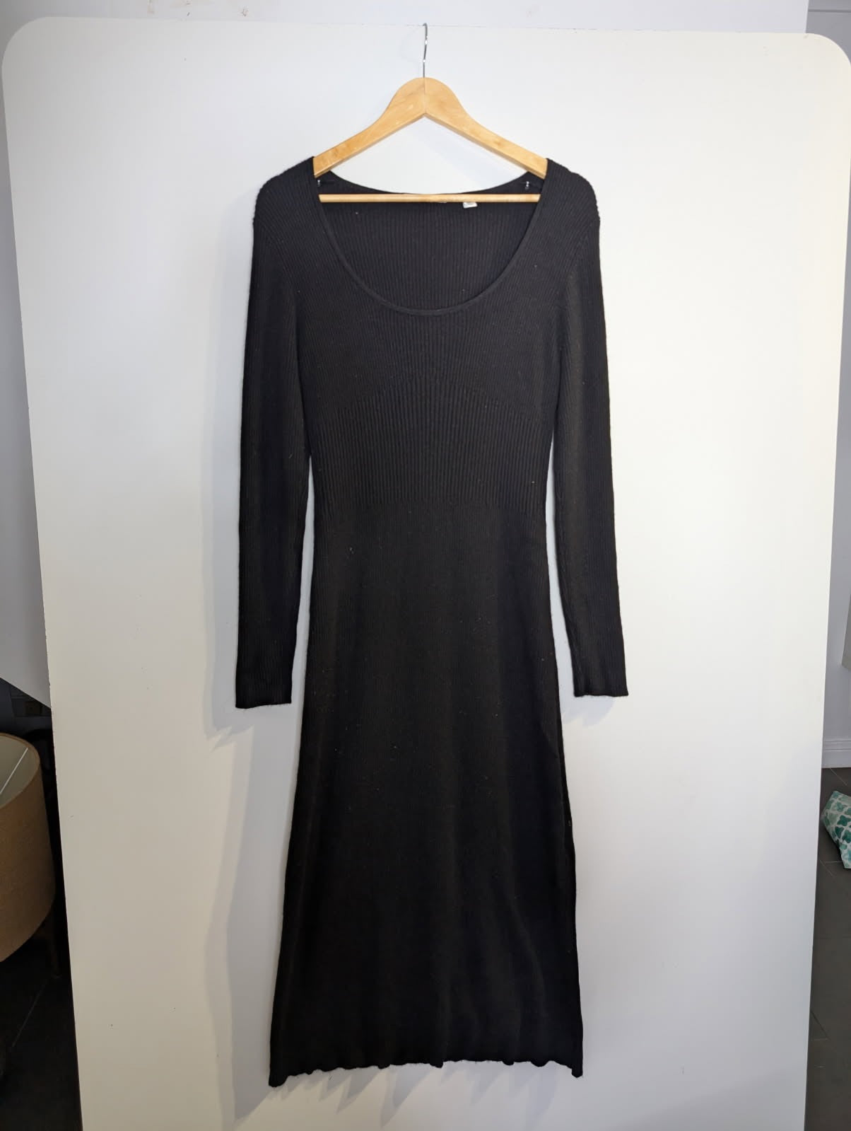 Country Road Black Ribbed Long Sleeve Top - Size XL - Image 1