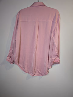 Aje Satin Button-Down Shirt Pink Size 6 - Image 3