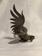 Vintage Fighting Rooster Figurines Silver-Toned Set of 2 - Image 3
