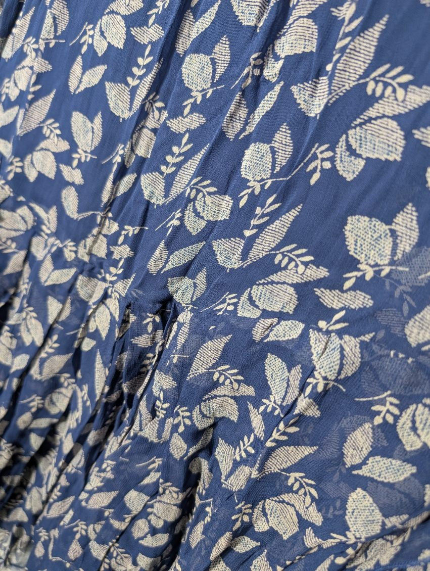 Isabel Marant Etoile Yana Floral Print Viscose Midi Dress - Blue Size 38 - Image 4