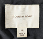 Country Road Black Lightweight Tie-Front Biker Jacket - Size 10 - Image 3