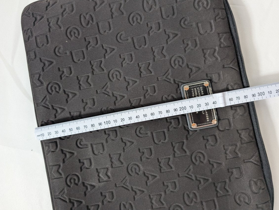 Marc by Marc Jacobs Standard Supply Laptop Sleeve - Black Embossed Logo - Image 3