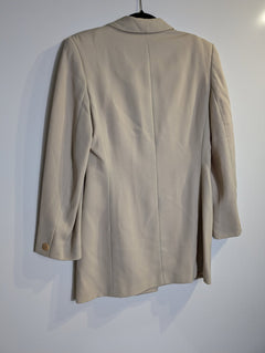 Grace Collection Vintage Blazer Beige Pure Wool UK 10 - Image 3