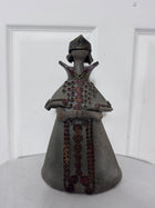Studio Pottery Ceramic Figurine Sculpture With Spiral Detail - Image 3
