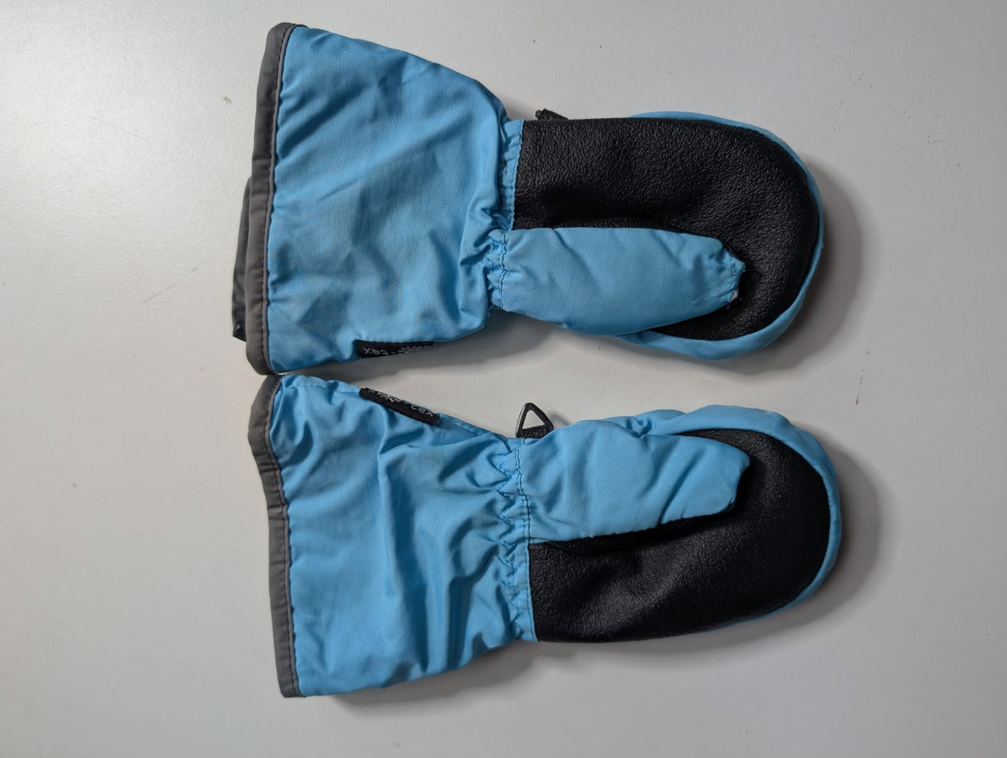 Kaos Snow-Tex Kids Winter Mittens - Blue/Grey Penguin Print Size 2XS - Image 2