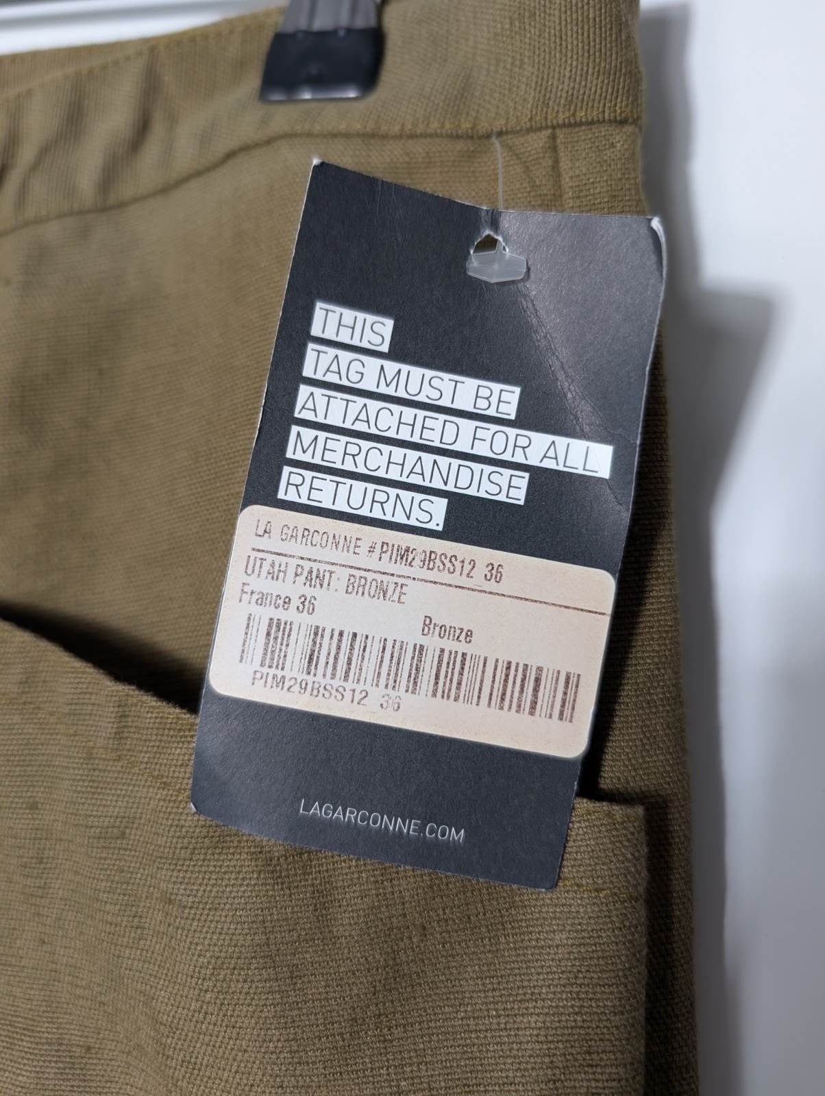 Isabel Marant Utah Trousers - Bronze Linen Blend Size 36 - Image 3