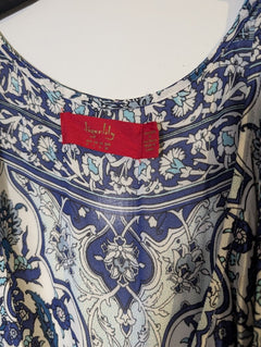 Tigerlily Wrap Maxi Dress Blue Floral Women's AU 8 - Image 4