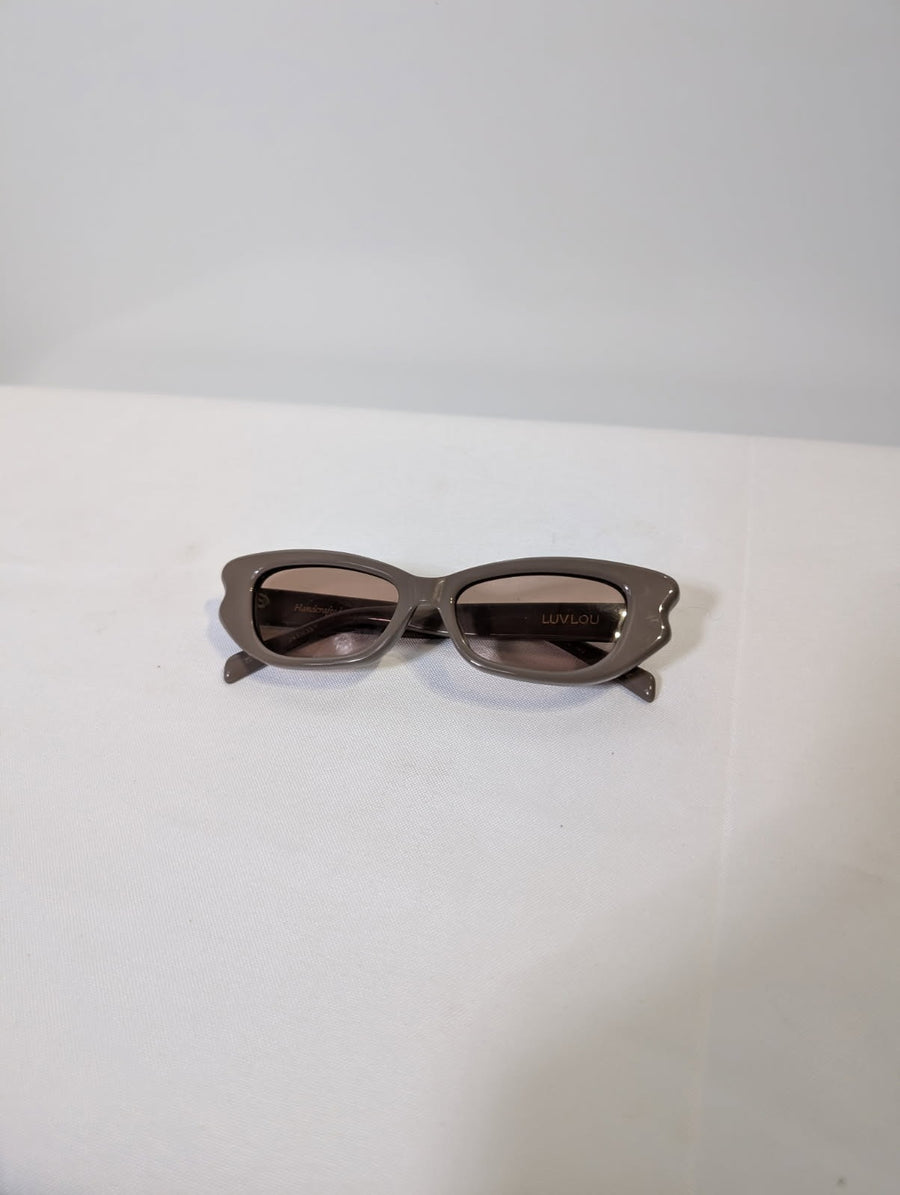 Luv Lou The Gia Sunglasses Brown Handcrafted Acetate Frames - Image 3