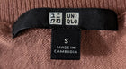 Uniqlo Extra Fine Merino Wool V-Neck Sweater - Beige Women's Size S - Image 3