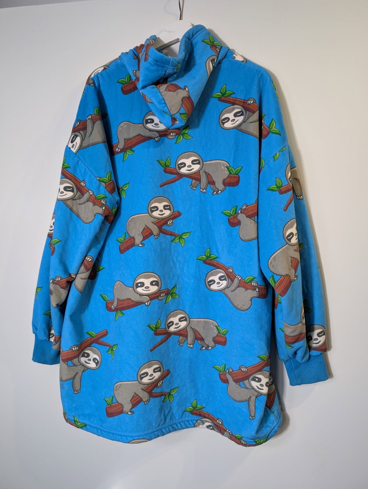Oodie Kids Wearable Blanket Hoodie Sloth Print One Size - Image 3