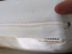 Whiting & Davis Vintage Mesh Evening Bag White with Tortoiseshell Accents - Image 3