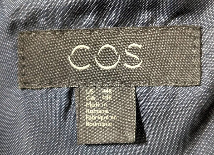 COS Men's Wool Cashmere Blend Chesterfield Coat - Black Size 44R - Image 3