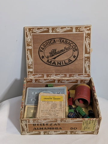 Vintage Monopoly Game Set in Collectible Alhambra Cigar Box - Image 3