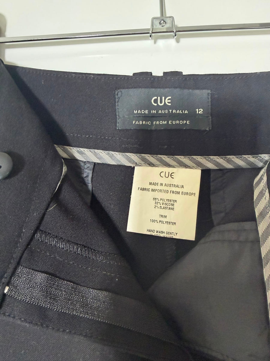 Cue Black Trousers - Women's Size 12 - Image 3