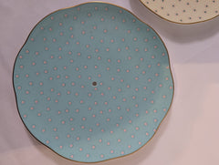 Wedgwood Harlequin Collection Polka Dot 2-Tier Cake Stand Bone China - Image 3