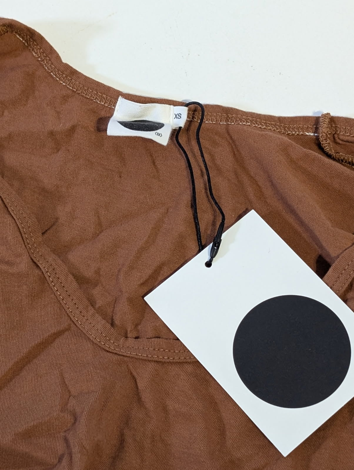 Baserange Omo Long Sleeve Tee - Organic Cotton Brown Size XS - Image 7