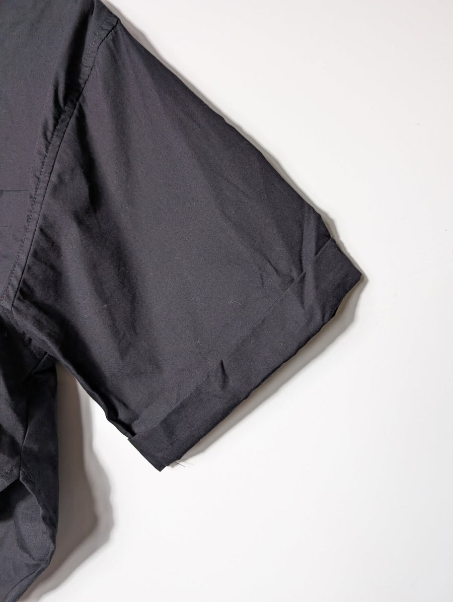 Avaalia The Label Cropped Button-Down Shirt Black Size S - Image 3