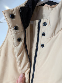 Esprit Padded Quilted Vest Beige Women's XS - Image 3