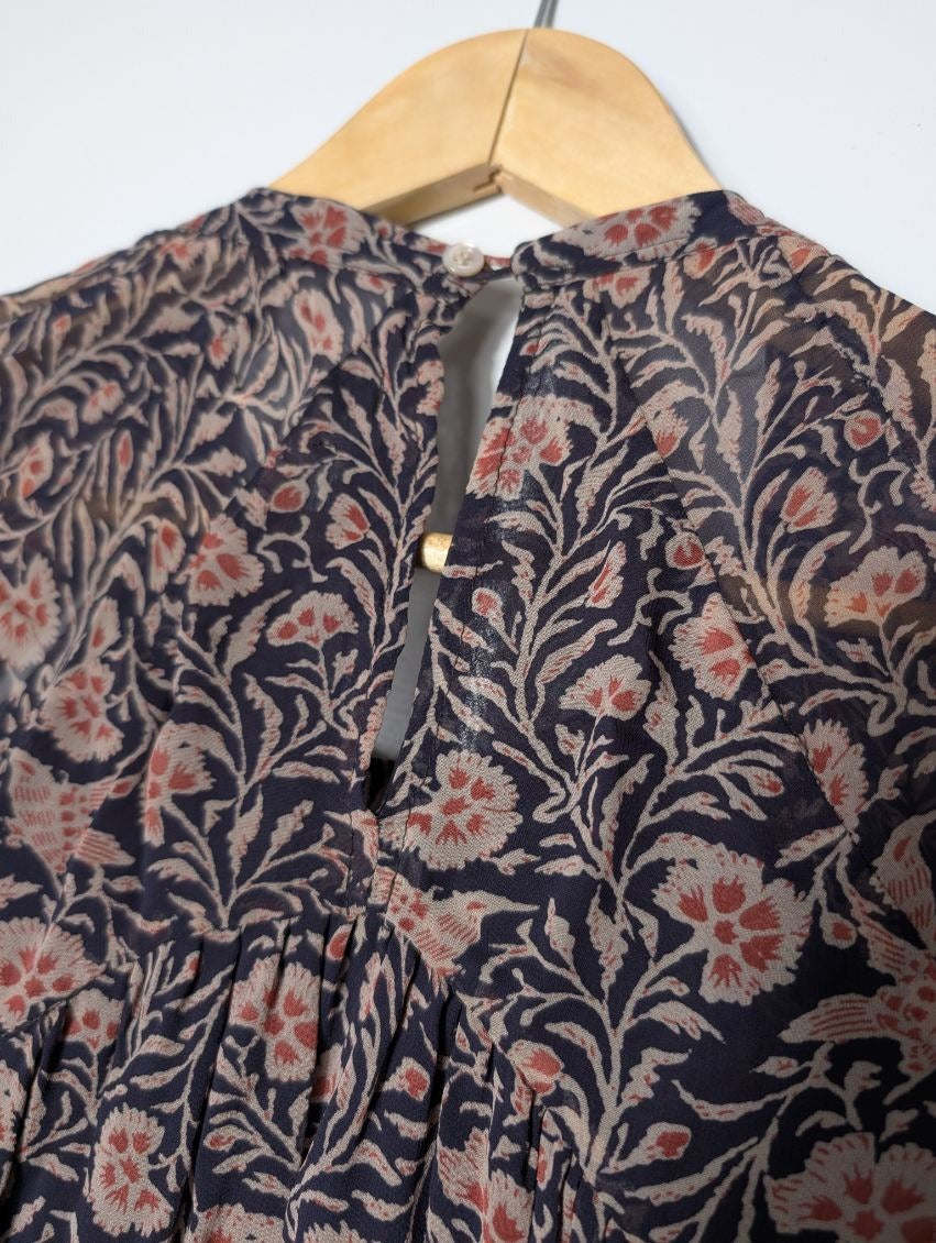 Isabel Marant Etoile Floral Tiered Mini Dress - Size 36 - Image 3
