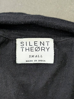 Silent Theory Black Polo Shirt - Men's Size Small - Image 4