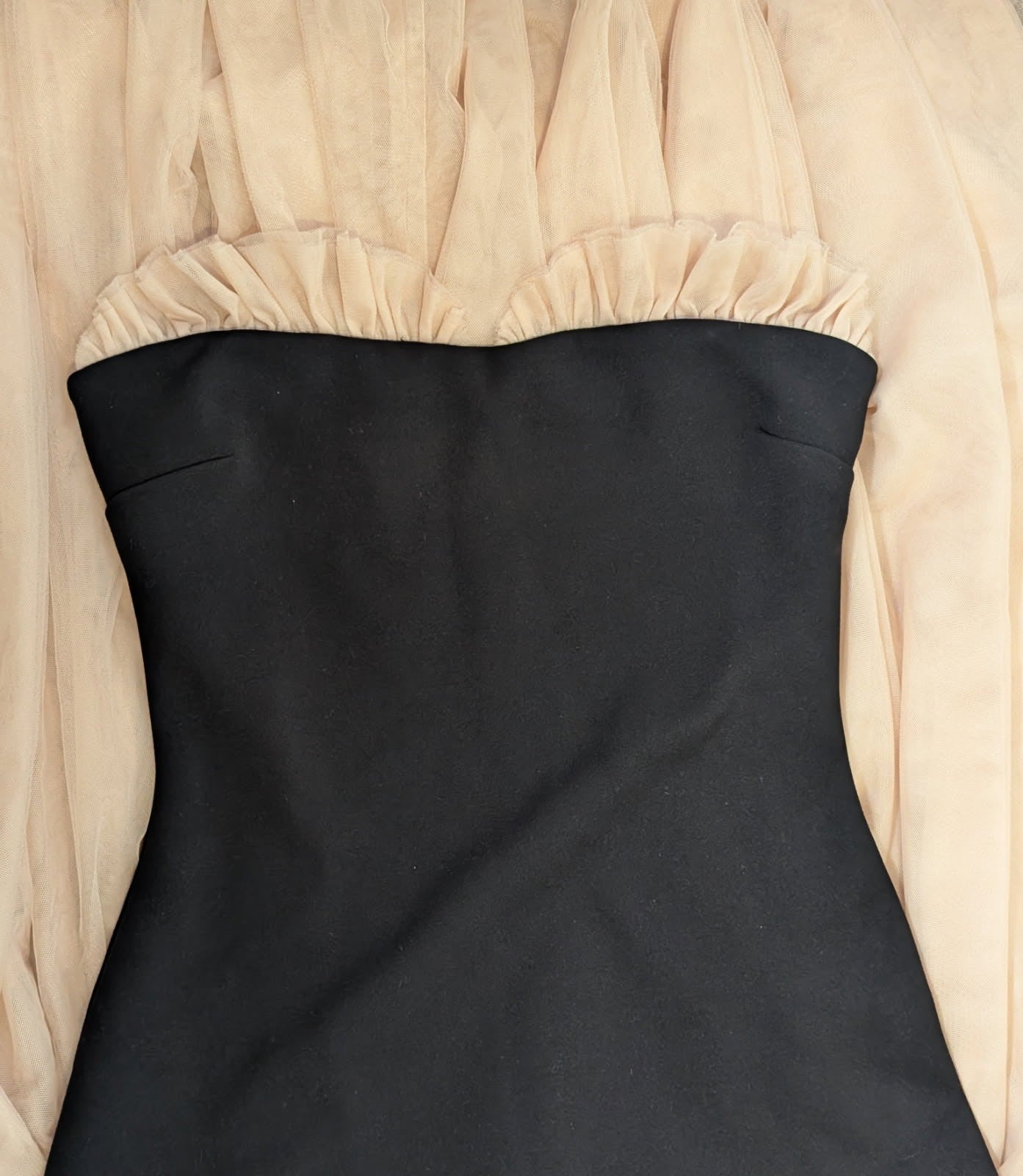 Tojhà Event Strapless Maxi Dress Black and Nude AUS 12 - Image 2