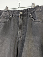 H&M Baggy Wide Loose Fit Jeans - Black Denim - Image 3