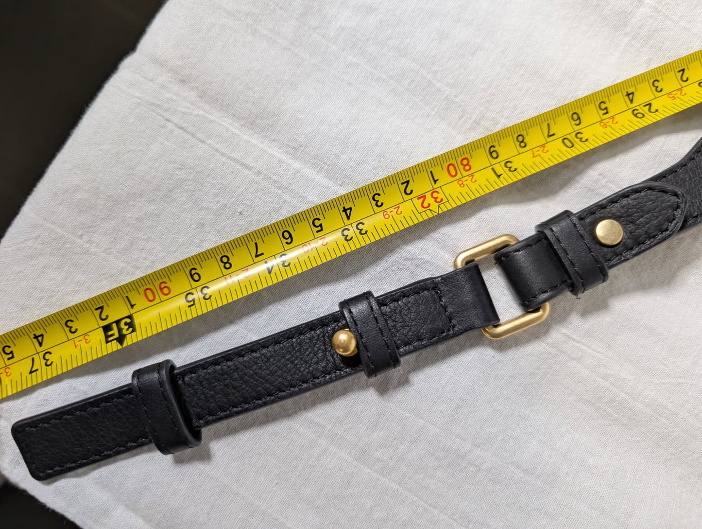 Ginger & Smart Leather Waist Belt Black Size S - Image 3