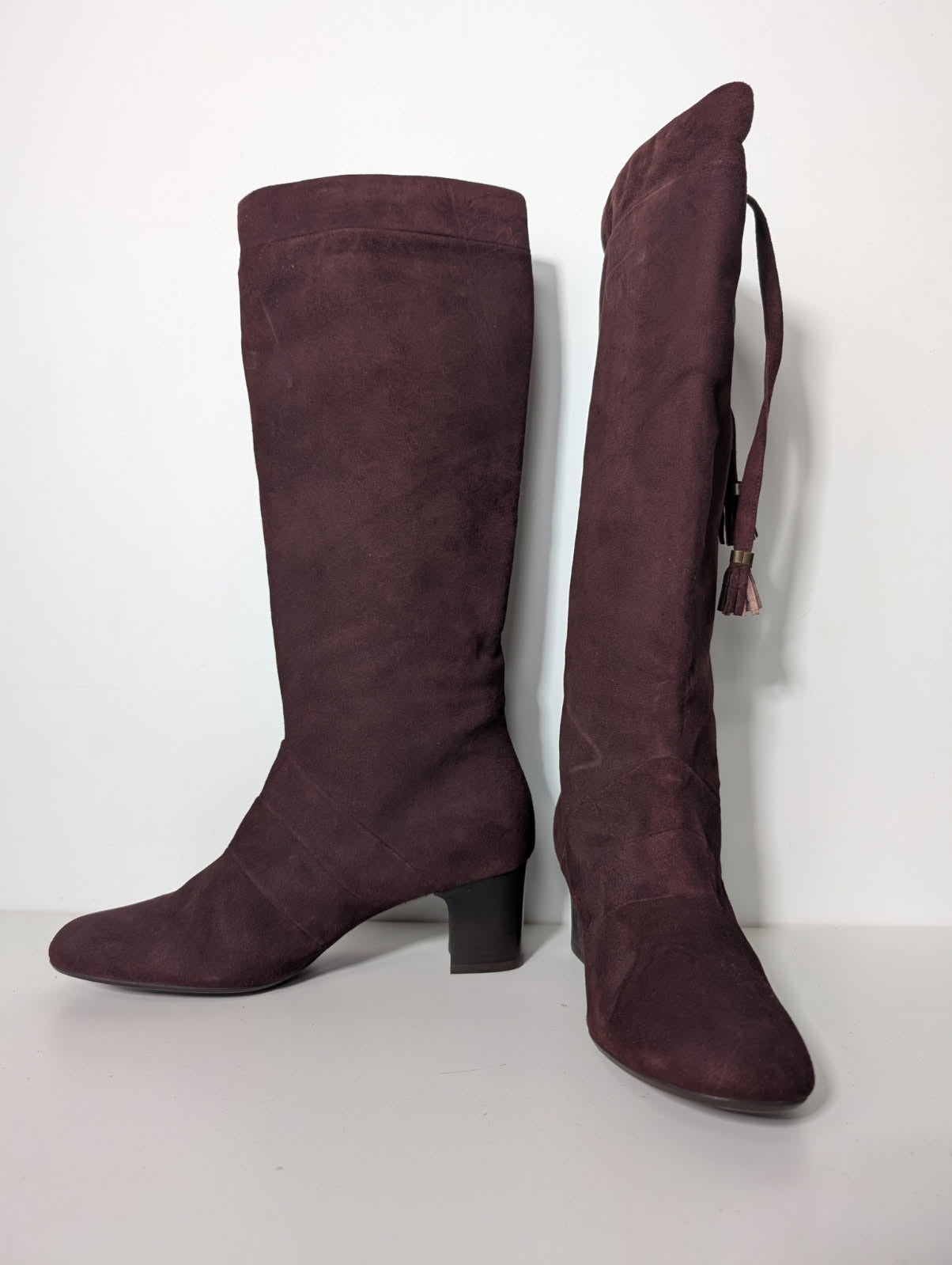 Scanlan & Theodore Suede Knee High Boots - Made In Italy - EU 38 - Image 3