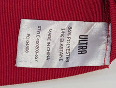 Ultra Compression Long Sleeve Athletic Shirt - Red Youth Size M (12) - Image 4