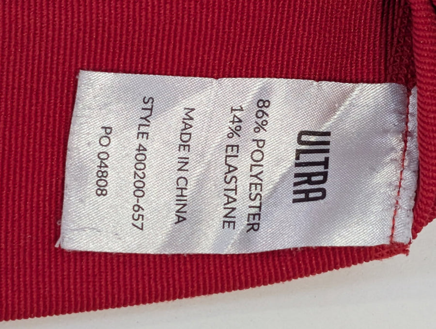 Ultra Compression Long Sleeve Athletic Shirt - Red Youth Size M (12) - Image 4