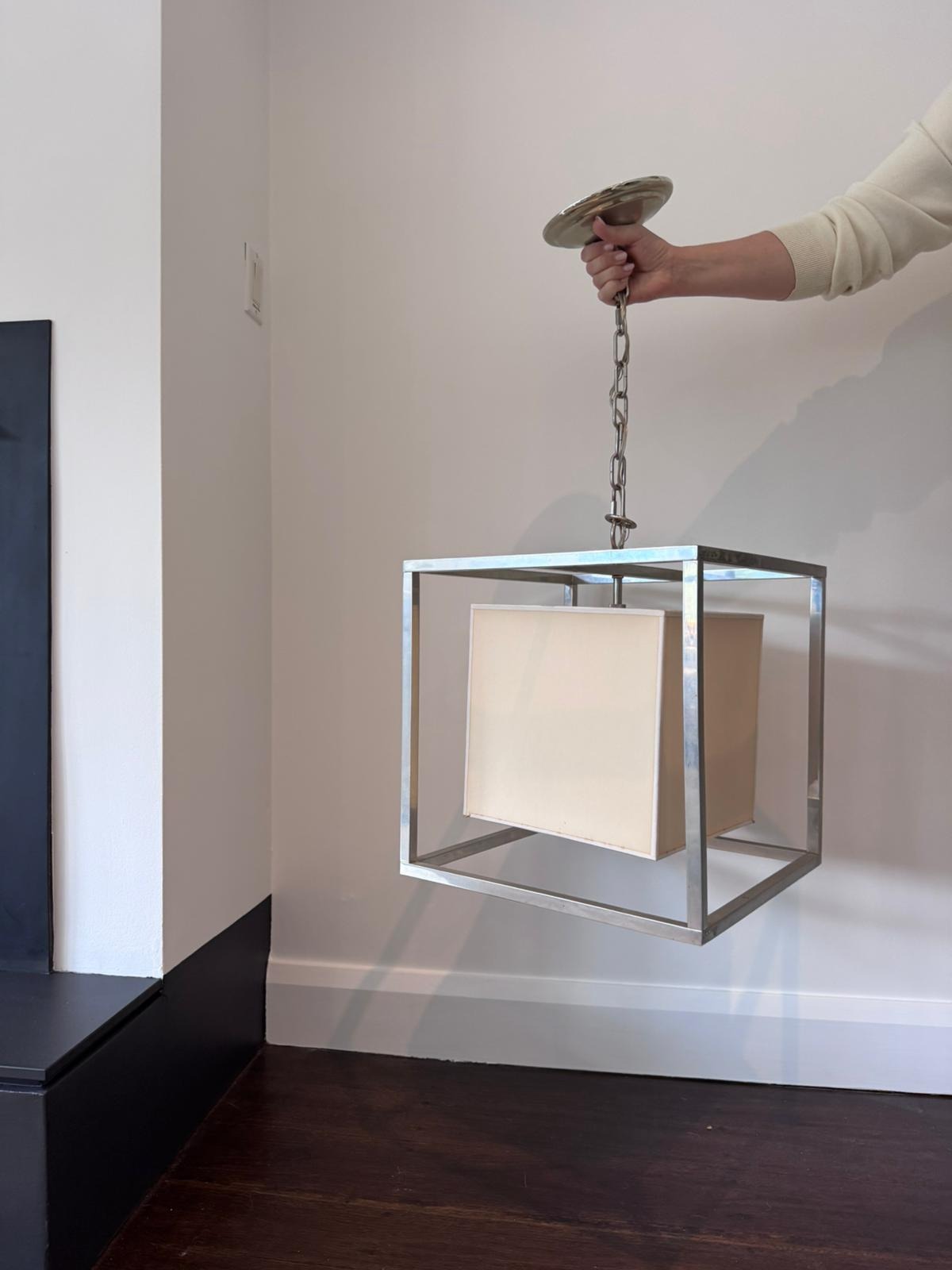 Visual Comfort & Co. Darlana Small Square Lantern Pendant Light - Image 4