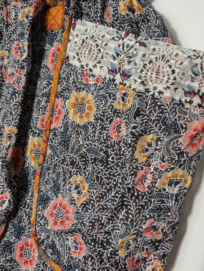 Isabel Marant Floral Silk Paperbag Waist Pants - Size 38 - Image 3