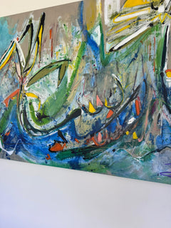 Zoe Ellenberg Original Abstract Expressionist Painting - Large-Scale Statement Canvas - Image 8