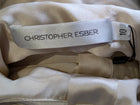 Christopher Esber Satin Tie-Front Blouse Champagne Size 10 - Image 2