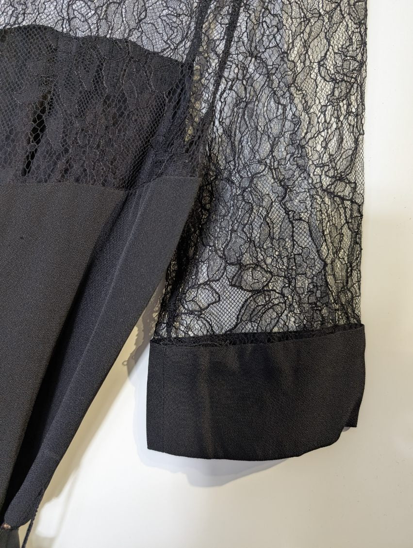 Collette Dinnigan Black Lace Overlay Midi Dress - Limited Edition - Image 3
