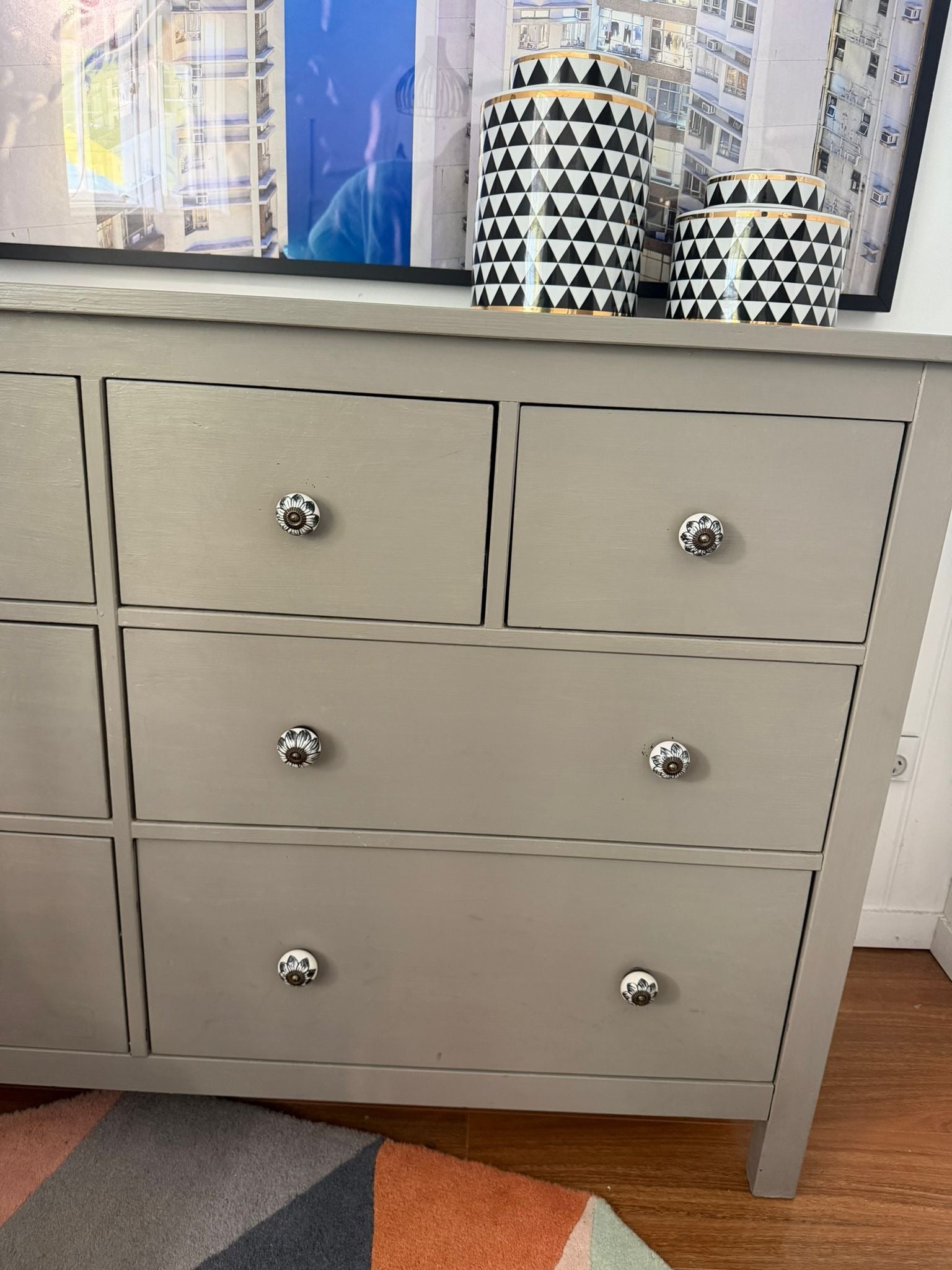 IKEA Hemnes 8-Drawer Dresser - Custom Grey Finish - Image 3