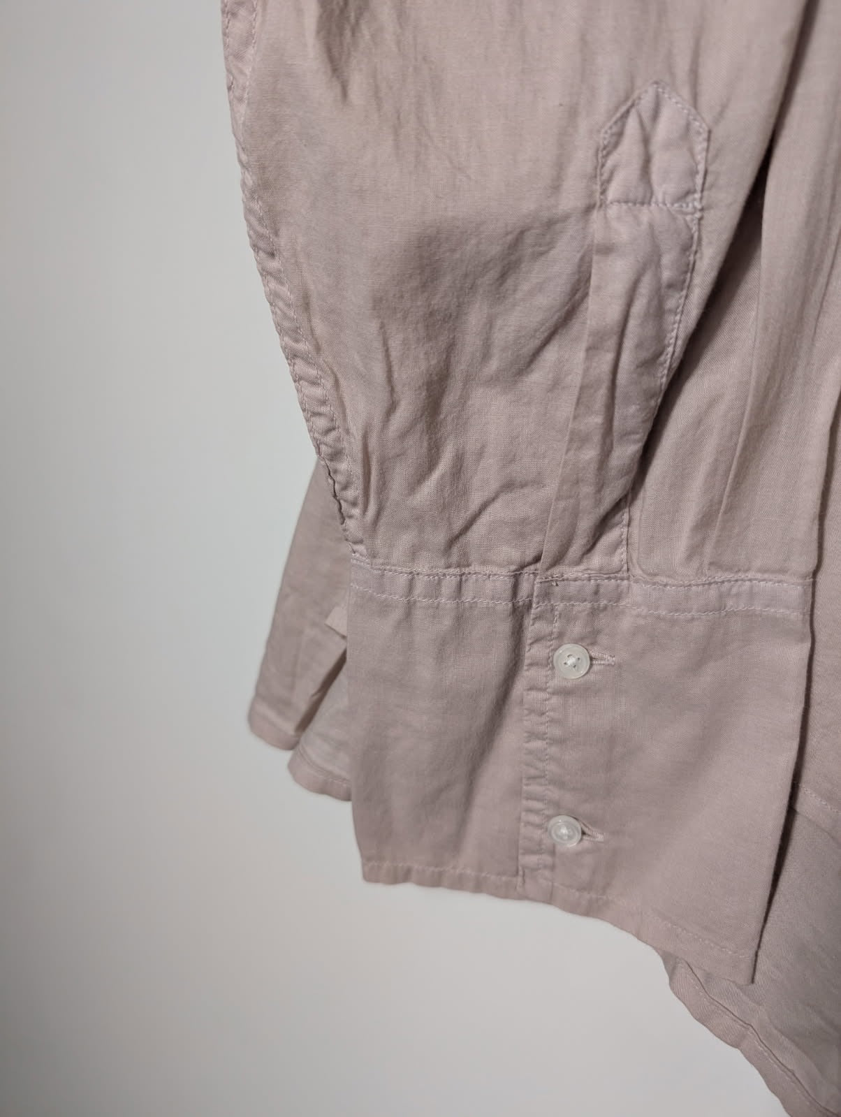 Jac+Jack Long Sleeve Button-Down Shirt Dusty Pink XL - Image 3