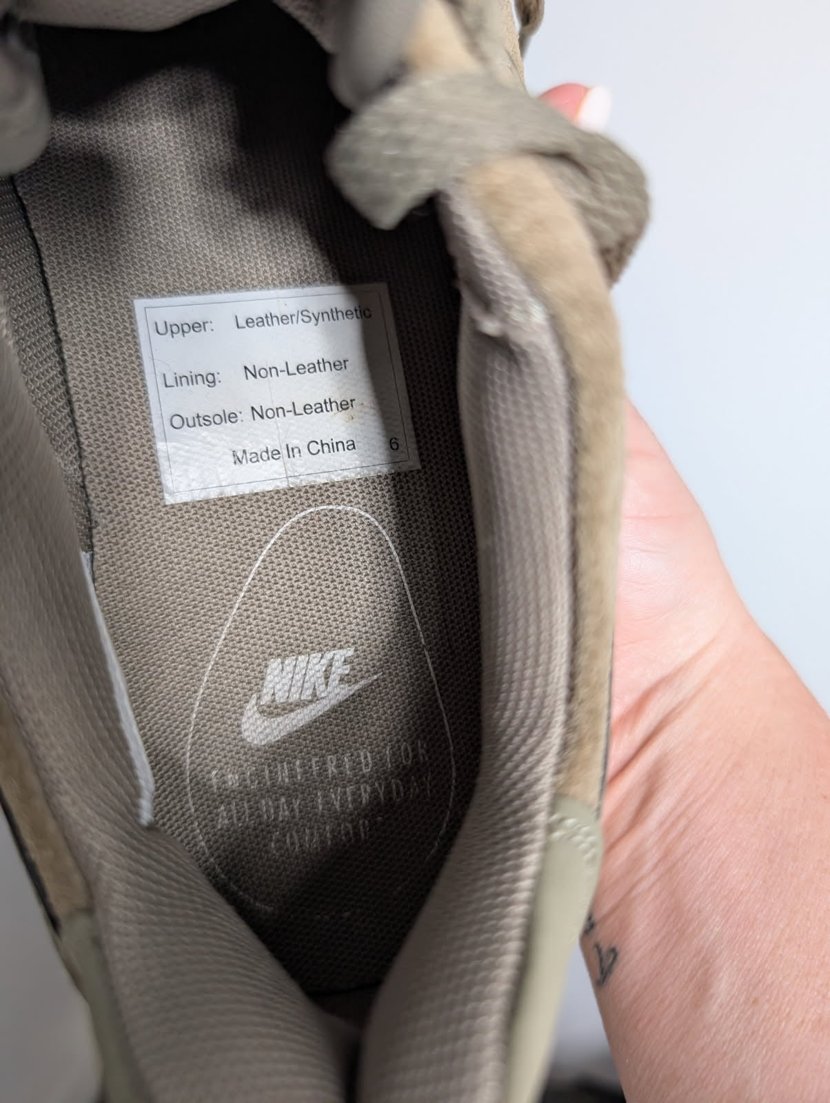 Nike Air Force 1 Sage Low Olive Suede Women's US 7 - Image 3