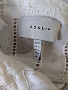 Joslin Studio Broderie Anglaise Button-Down Shirt White Women's AU 6 - Image 3