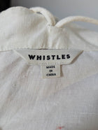 Whistles Linen Blend High Neck Tank Top White Women's UK 10 - Image 4