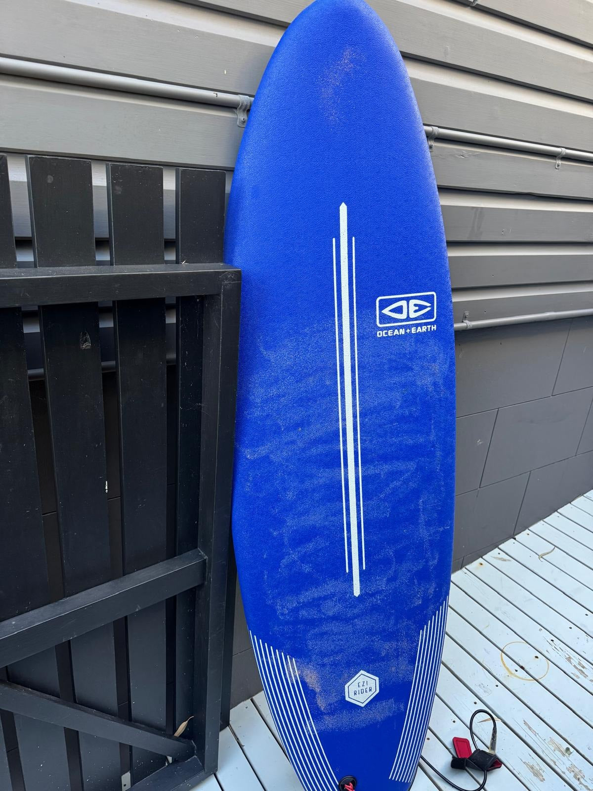 Ocean & Earth Ezi Rider Surfboard 6'0 Blue and Yellow - Image 1
